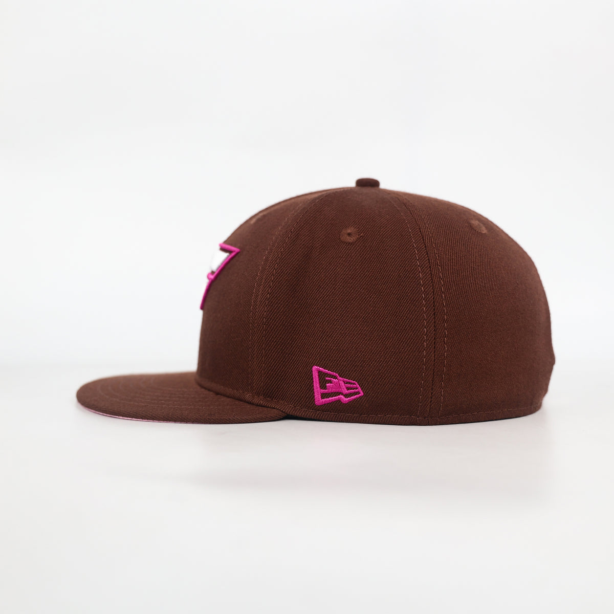 Hometown V2 automotive streetwear fitted cap, angled view